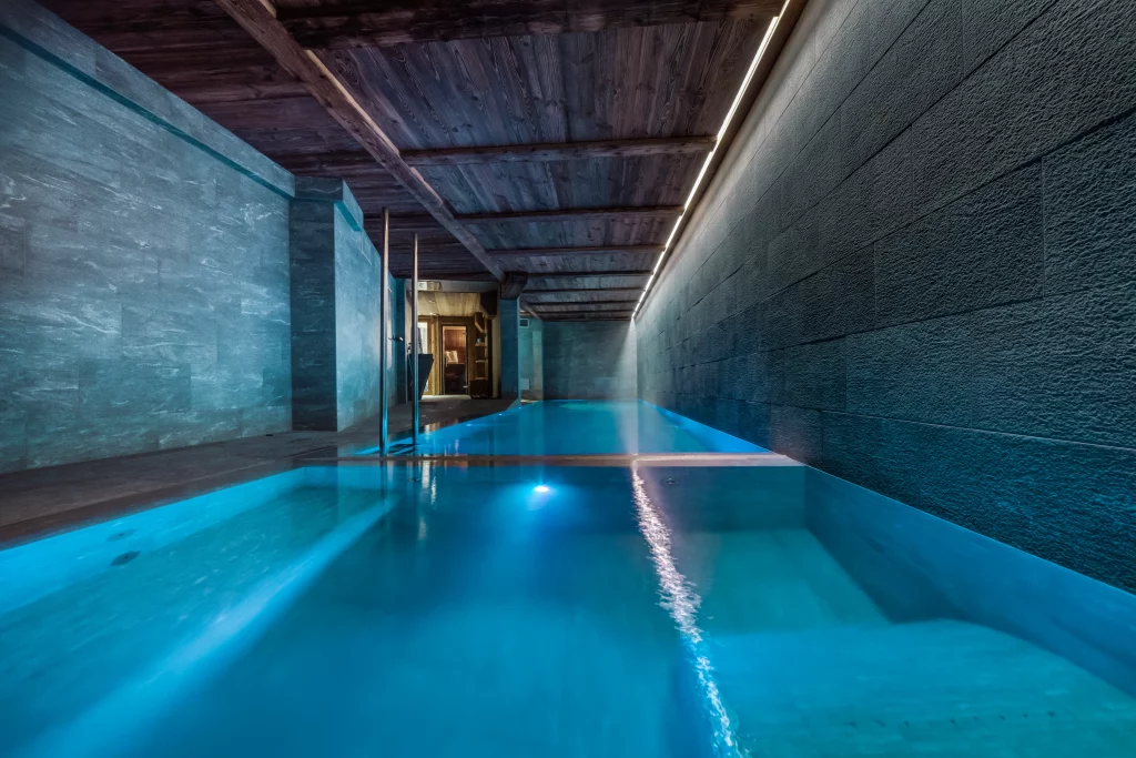 Inside pool at Chalet Orso