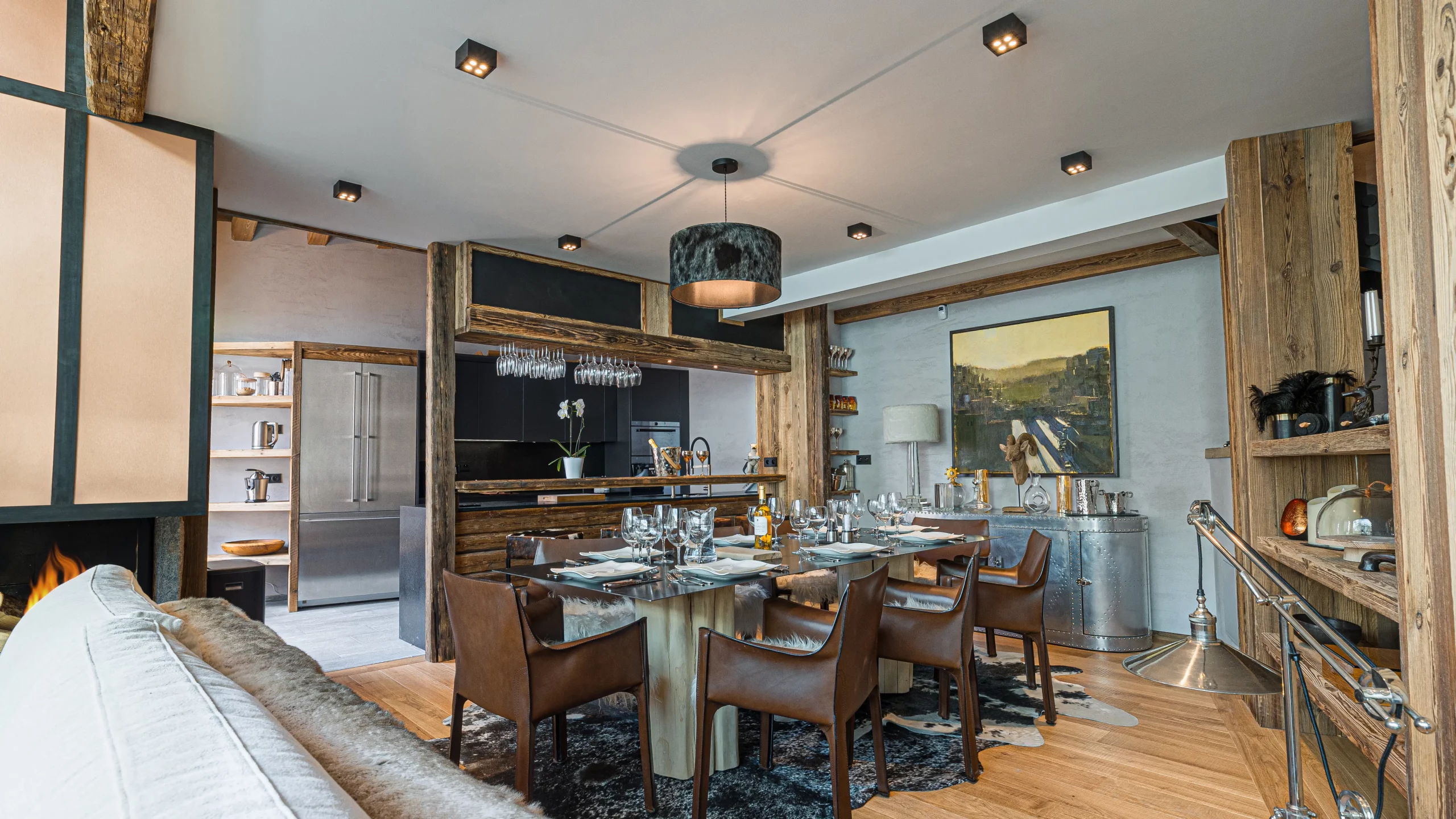 Dining area in Chalet Orca