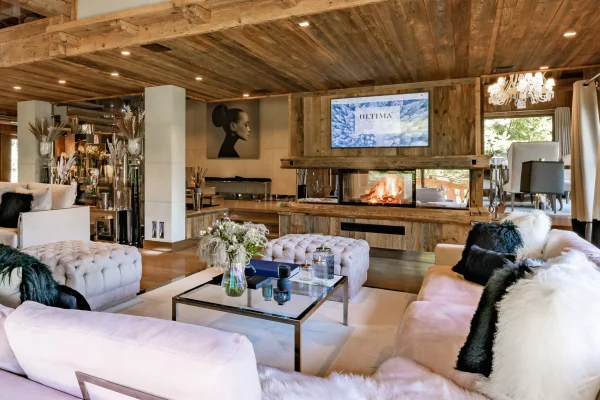 Chalet Ultima Megeve Living room